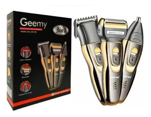 Máquina de Afeitar 3 en 1 Recargable | Barba, Cabello y Nariz | Cuchillas Intercambiables - Image 3